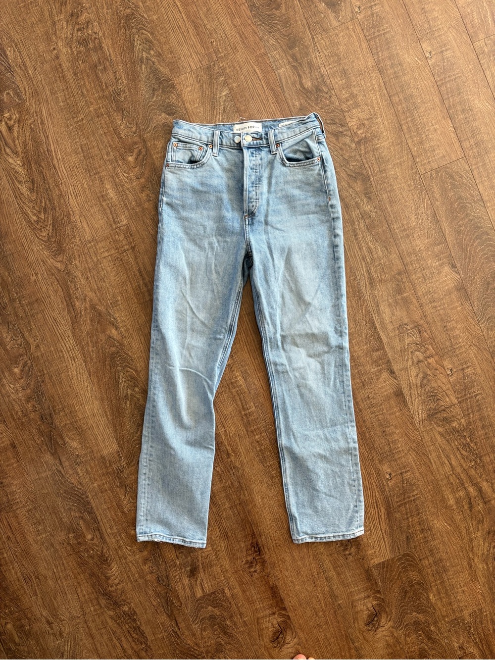 Denim Forum Arlo High Ruse Straight 28L Women's Jeans - Picture 5 of 8
